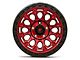 Fittipaldi Offroad FT101 Gloss Black Machined with Red Tint Wheel; 17x9 (07-18 Jeep Wrangler JK)