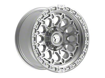 Fittipaldi Offroad FT101 Gloss Silver Machined Wheel; 17x9 (20-24 Jeep Gladiator JT)