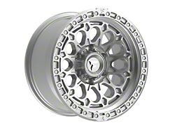 Fittipaldi Offroad FT101 Gloss Silver Machined Wheel; 17x9 (07-18 Jeep Wrangler JK)