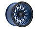 Fittipaldi Offroad FT101 Satin Blue Wheel; 17x9 (18-24 Jeep Wrangler JL)