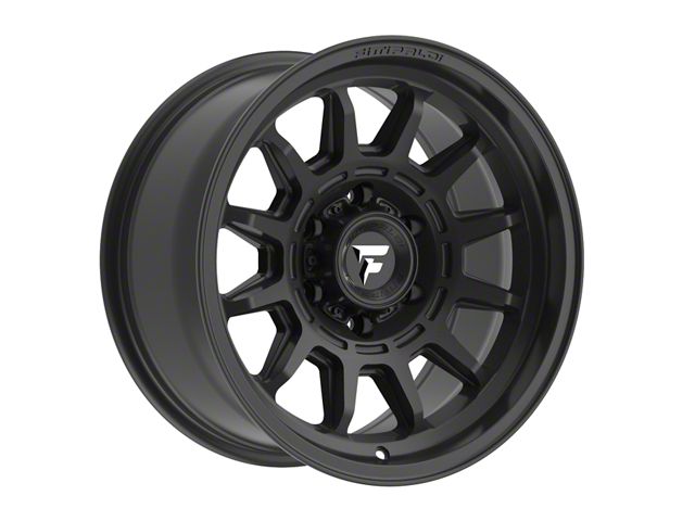 Fittipaldi Offroad FT102 Satin Black Wheel; 17x8.5 (07-18 Jeep Wrangler JK)