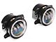 7-Inch Aura Series RGB Halo LED Headlights and Fog Lights; Black Housing; Clear Lens (97-18 Jeep Wrangler TJ & JK)