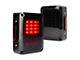 Bold Series LED Tail Lights; Black Housing; Smoked Lens (07-18 Jeep Wrangler JK)