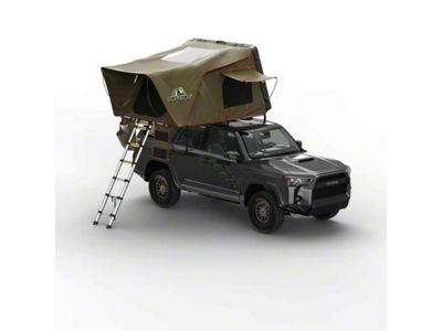 Tuff Stuff Overland Alpha 3-Person Hard Top Side Open Tent; Black (Universal; Some Adaptation May Be Required)