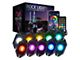 10-LED Trophy Series RGBW Rock Lights with Bluetooth Controller (Universal; Some Adaptation May Be Required)