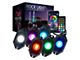 6-LED Trophy Series RGBW Rock Lights with Bluetooth Controller (Universal; Some Adaptation May Be Required)