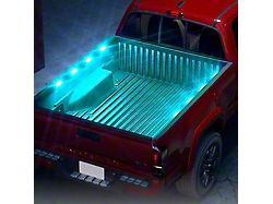 8-LED Focal Series Rock Light Pod Truck Bed Lighting Kit; Green (Universal; Some Adaptation May Be Required)