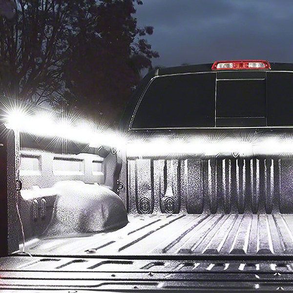 Spire 3 Series LED Truck Bed Light Strips; White (Universal