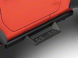 4-Inch Drop Sniper Running Boards; Textured Black (18-23 Jeep Wrangler JL 2-Door)