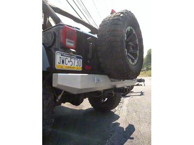 Affordable Offroad Full Size Rear Bumper; Bare Metal (07-18 Jeep Wrangler JK)