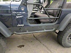Affordable Offroad Rock Sliders; Black (97-06 Jeep Wrangler TJ)