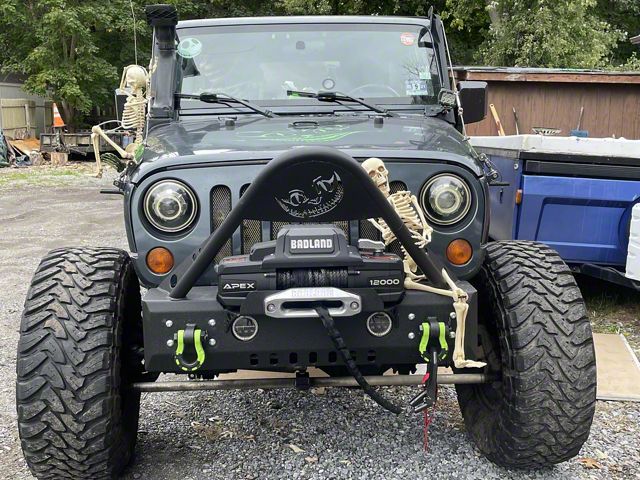 Affordable Offroad Winch Front Bumper with Stinger; Black (20-24 Jeep Gladiator JT)