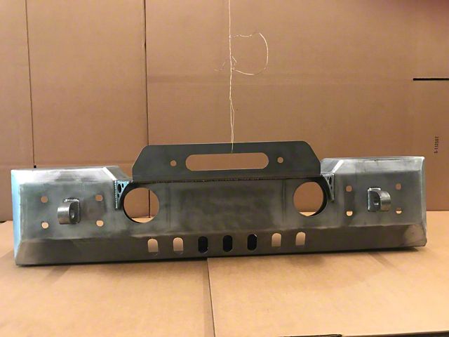 Affordable Offroad Winch Front Bumper; Bare Metal (20-24 Jeep Gladiator JT)