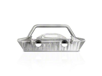Reaper Off-Road Immortal Series Stubby Front Bumper; Raw Stainless Steel (07-18 Jeep Wrangler JK)