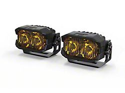 Morimoto 2Banger LED Pod Lights; NCS Yellow Spot Beam (Universal; Some Adaptation May Be Required)
