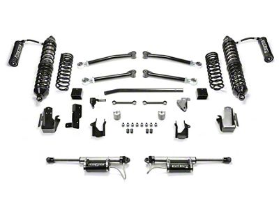 Fabtech 3-Inch Trail Suspension Lift Kit with Front Dirt Logic 2.5 Reservoir Coil-Overs and Rear Dirt Logic 2.25 Reservoir Shocks (21-24 2.0L or 3.6L Jeep Wrangler JL 4-Door, Excluding 4xe)