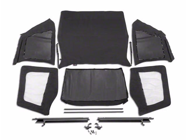 Rugged Ridge Replacement Top with Tinted Windows without Frame; Black Diamond (92-95 Jeep Wrangler YJ)