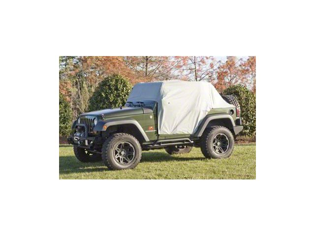 Rugged Ridge Weather-Lite Cab Cover; Gray (07-24 Jeep Wrangler JK & JL 2-Door)