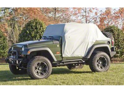 Rugged Ridge Weather-Lite Cab Cover; Gray (07-24 Jeep Wrangler JK & JL 2-Door)