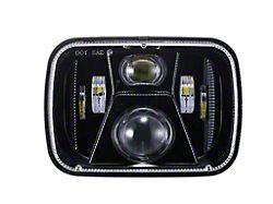 Vivid Lumen Industries ERA Series LED Headlights; Black Housing; Clear Lens (87-95 Jeep Wrangler YJ)