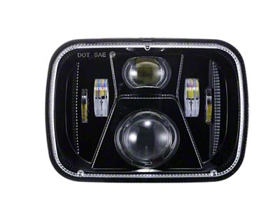 Vivid Lumen Industries ERA Series LED Headlights; Black Housing; Clear Lens (84-01 Jeep Cherokee XJ)