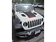 V2 Hood Stripe with 1941 Logo; Matte Black with Red Pinstripe (20-24 Jeep Gladiator JT Launch Edition, Rubicon)