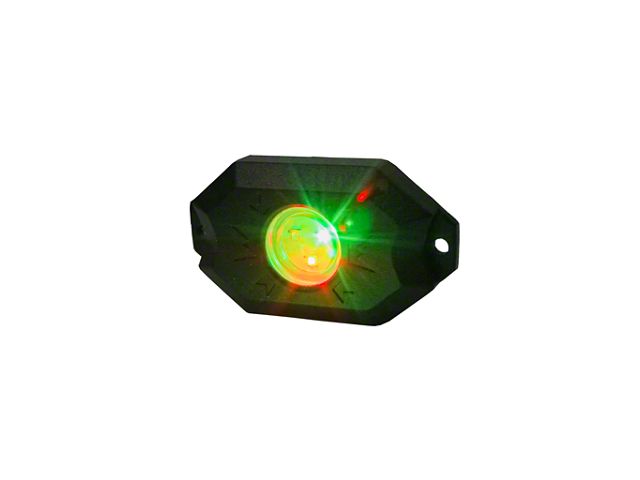 Vivid Lumen Industries RGB Rock Light Kit with Bluetooth Controller; Set of Four (Universal; Some Adaptation May Be Required)