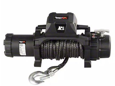 Rugged Ridge 10,000 lb. Trekker Winch with Synthetic Rope (Universal; Some Adaptation May Be Required)