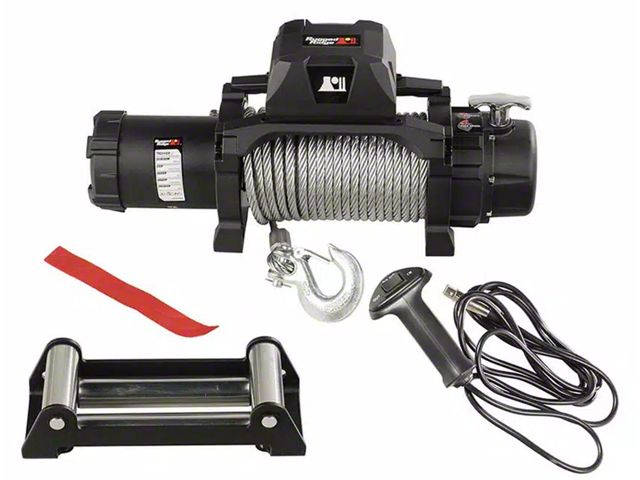 Rugged Ridge 12,500 lb. Trekker Winch with Steel Cable (Universal; Some Adaptation May Be Required)