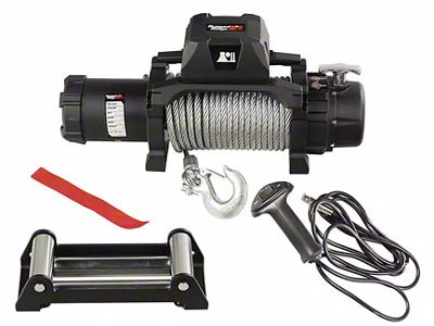 Rugged Ridge 12,500 lb. Trekker Winch with Steel Cable (Universal; Some Adaptation May Be Required)
