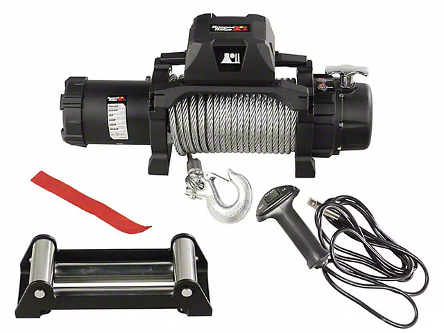 Rugged Ridge 12,500 lb. Trekker Winch with Synthetic Rope (Universal; Some Adaptation May Be Required)