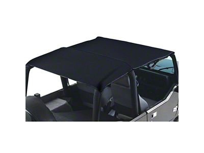 Combo Sun Brief/Safari Top; Black Denim (97-06 Jeep Wrangler TJ, Excluding Unlimited)