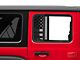 SEC10 Small Rear Window Decal; Gloss Black (18-24 Jeep Wrangler JL)
