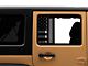 SEC10 Small Rear Window Decal; Gloss Black (07-18 Jeep Wrangler JK)