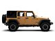 SEC10 Small Rear Window Decal; Matte Black (07-18 Jeep Wrangler JK)