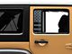 SEC10 Small Rear Window Decal; Frosted (07-18 Jeep Wrangler JK)