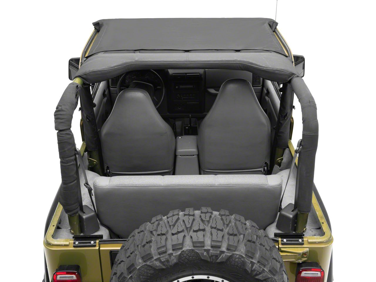 RedRock Bikini Top; Black Diamond (97-06 Jeep Wrangler TJ