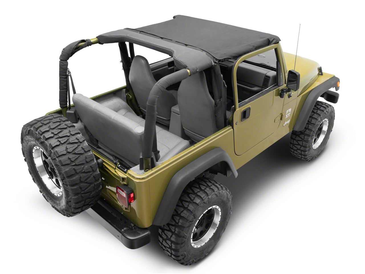 RedRock Bikini Top; Black Diamond (97-06 Jeep Wrangler TJ