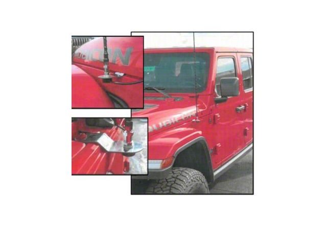Antenna Fender Mount (18-23 Jeep Wrangler JL)