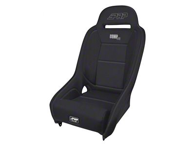 PRP Comp Elite Suspension Seat; Black Vinyl (Universal; Some Adaptation May Be Required)