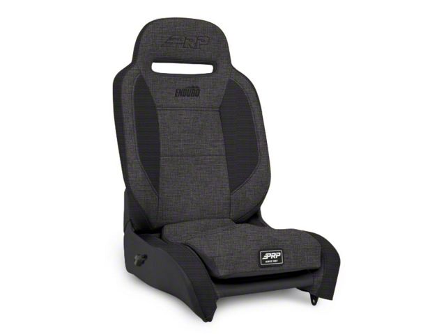 PRP Enduro Elite Reclining Suspension Seat; Driver Side; Gray (Universal; Some Adaptation May Be Required)