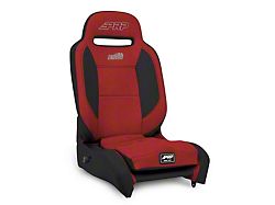 PRP Enduro Elite Reclining Suspension Seat; Driver Side; Red/Black (Universal; Some Adaptation May Be Required)