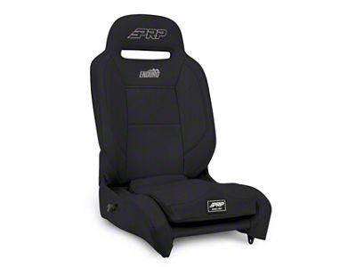 PRP Enduro Elite Reclining Suspension Seat; Passenger Side; Black Vinyl (Universal; Some Adaptation May Be Required)