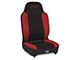 PRP Enduro High Back Reclining Suspension Seat; Driver Side; Black/Red (Universal; Some Adaptation May Be Required)