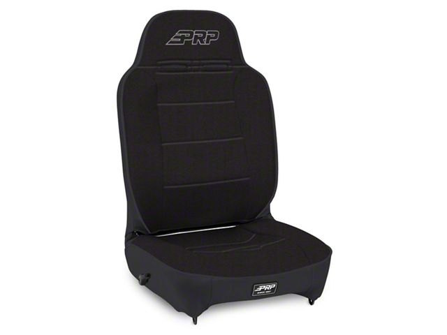 PRP Enduro High Back Reclining Suspension Seat; Passenger Side; Black (Universal; Some Adaptation May Be Required)
