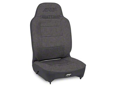 PRP Enduro High Back Reclining Suspension Seat; Passenger Side; Gray (Universal; Some Adaptation May Be Required)