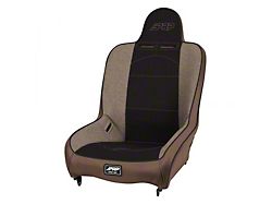 PRP Premier High Back Suspension Seat; Tan/Black (Universal; Some Adaptation May Be Required)