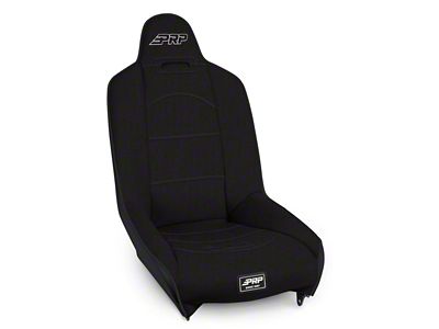 PRP Roadster High Back Suspension Seat; Black (Universal; Some Adaptation May Be Required)