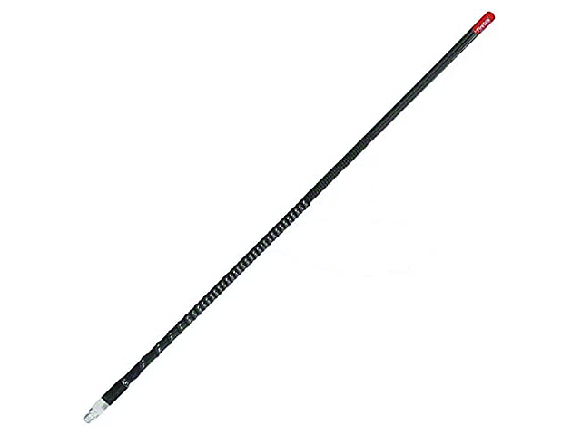 Ultra Flexible Weather Band CB Antenna with Tuneable Tip; 3-Foot; Black (Universal; Some Adaptation May Be Required)