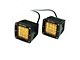 FCKLightBars Dual Purpose Chase 3-Inch LED Light Pods; Amber/White (Universal; Some Adaptation May Be Required)